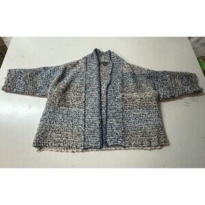 Vince Sweater Open Front Blue Gray Half Sleeve Knit Cardigan Women’s Size XS / S